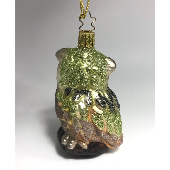 German Inge-Glas Owl Ornament Woods Watch Original Tag IG Owl of Wisdom - Picture 4 of 4